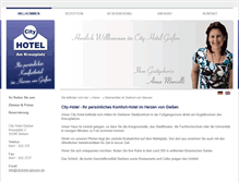 Tablet Screenshot of cityhotel-giessen.de